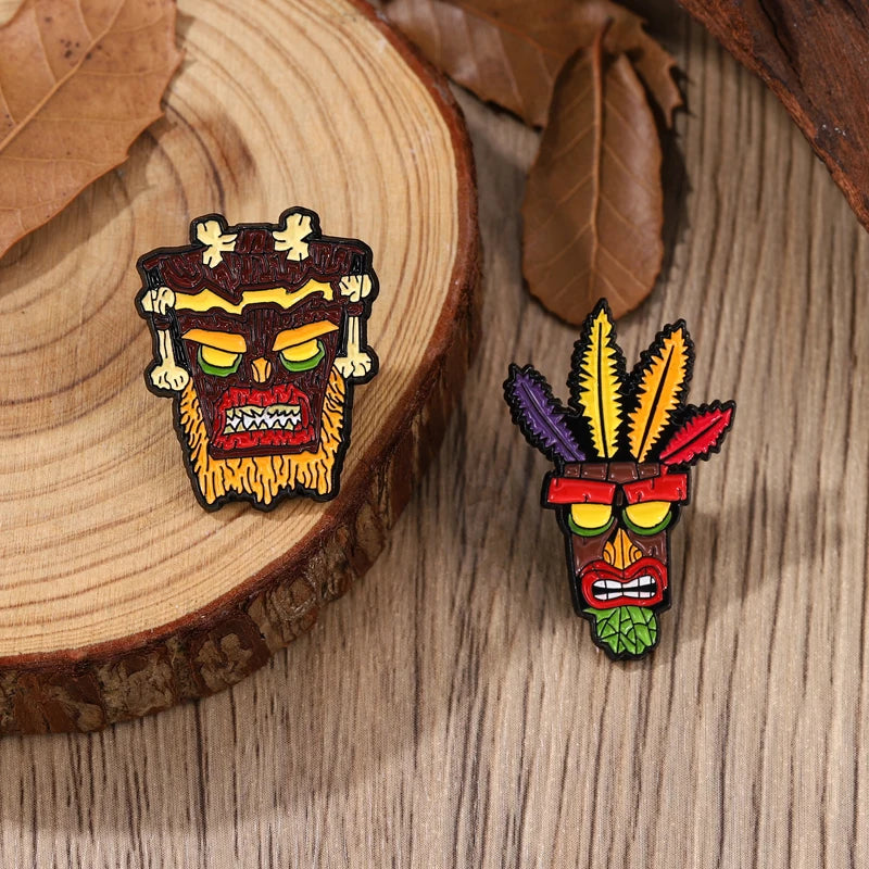 Anime Game Character Enamel Pin Badge Animal Wolf Brooch Punk Metal Classic Lapel Clothes Sweater Custom Kids Jewelry Gifts